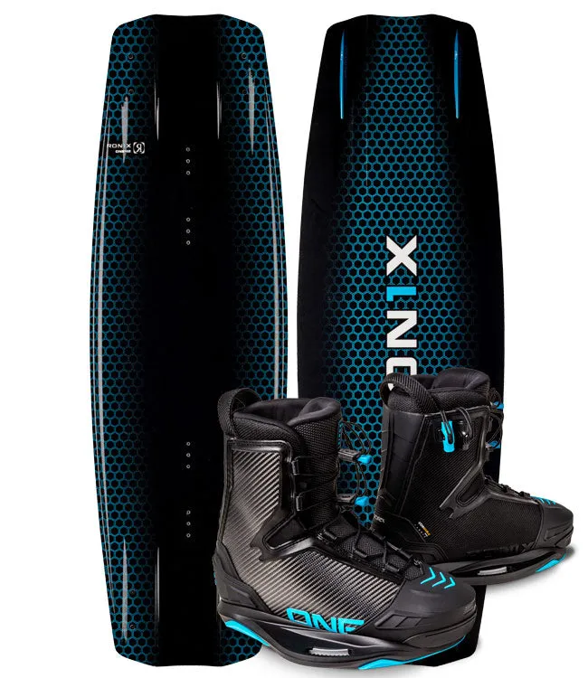 Ronix One Blackout Wakeboard Package with One Carbitex Boots (2023)