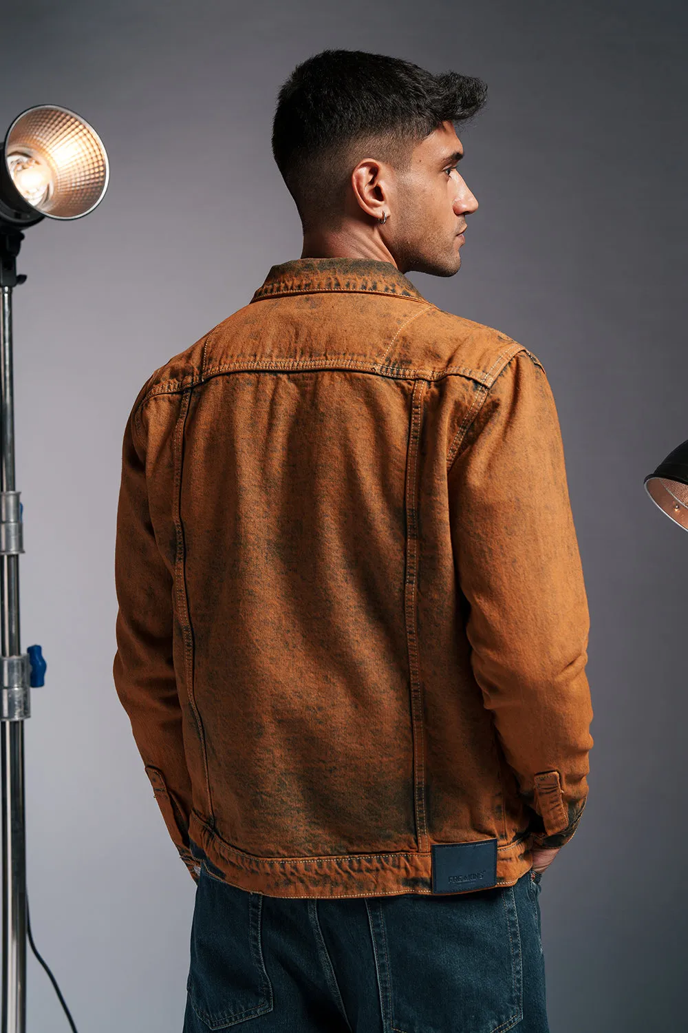 Rustrod Men's Denim Trucker Jacket