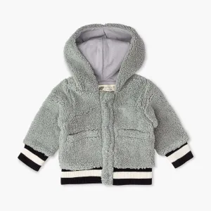 SALE - Sherpa Bomber Jacket_Grey