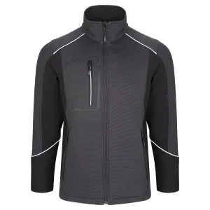 Shearwater Softshell | BK Body - BK Side  - GR Print