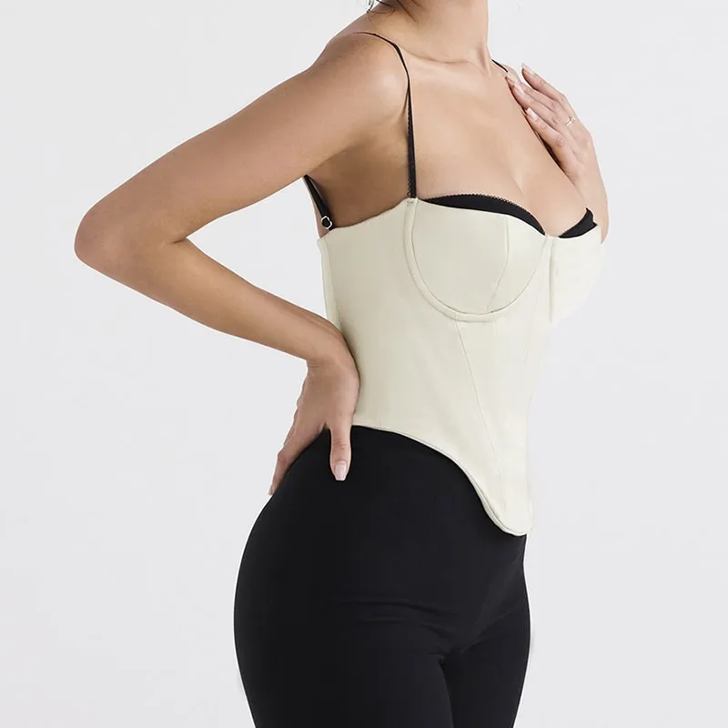 Strappy Monochrome Corset Top