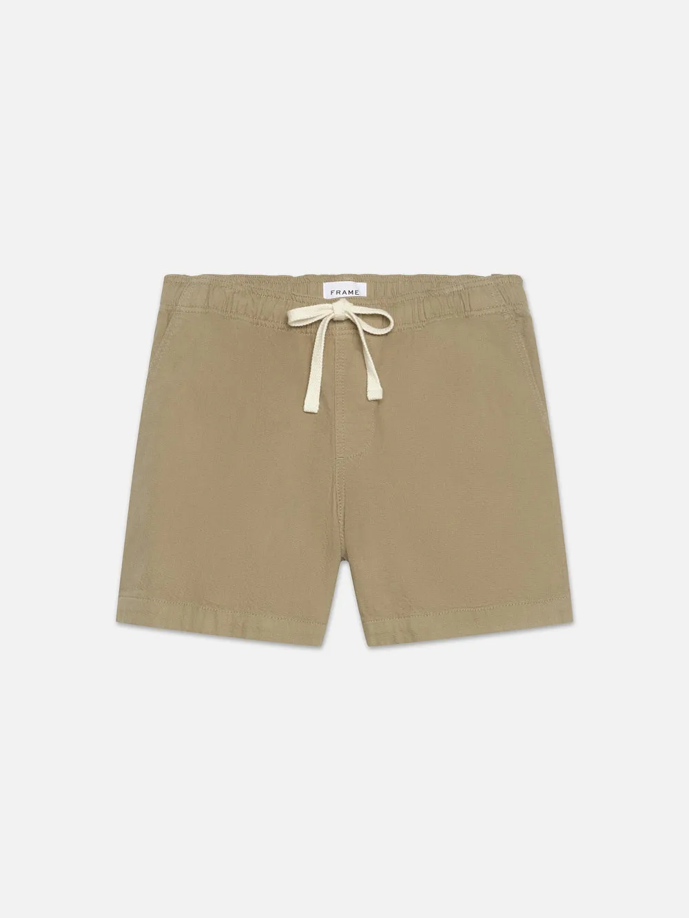 Textured Terry Short -- Dark Beige