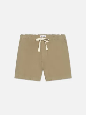 Textured Terry Short -- Dark Beige