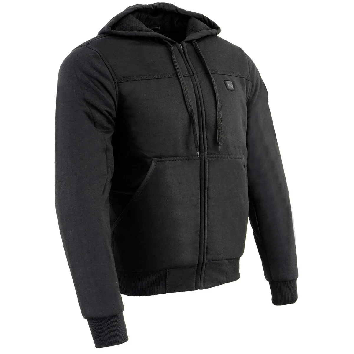 The Bikers Zone BZ2813 Men's Black Ultimate Heated Hoodie with 12V Battery (Included)