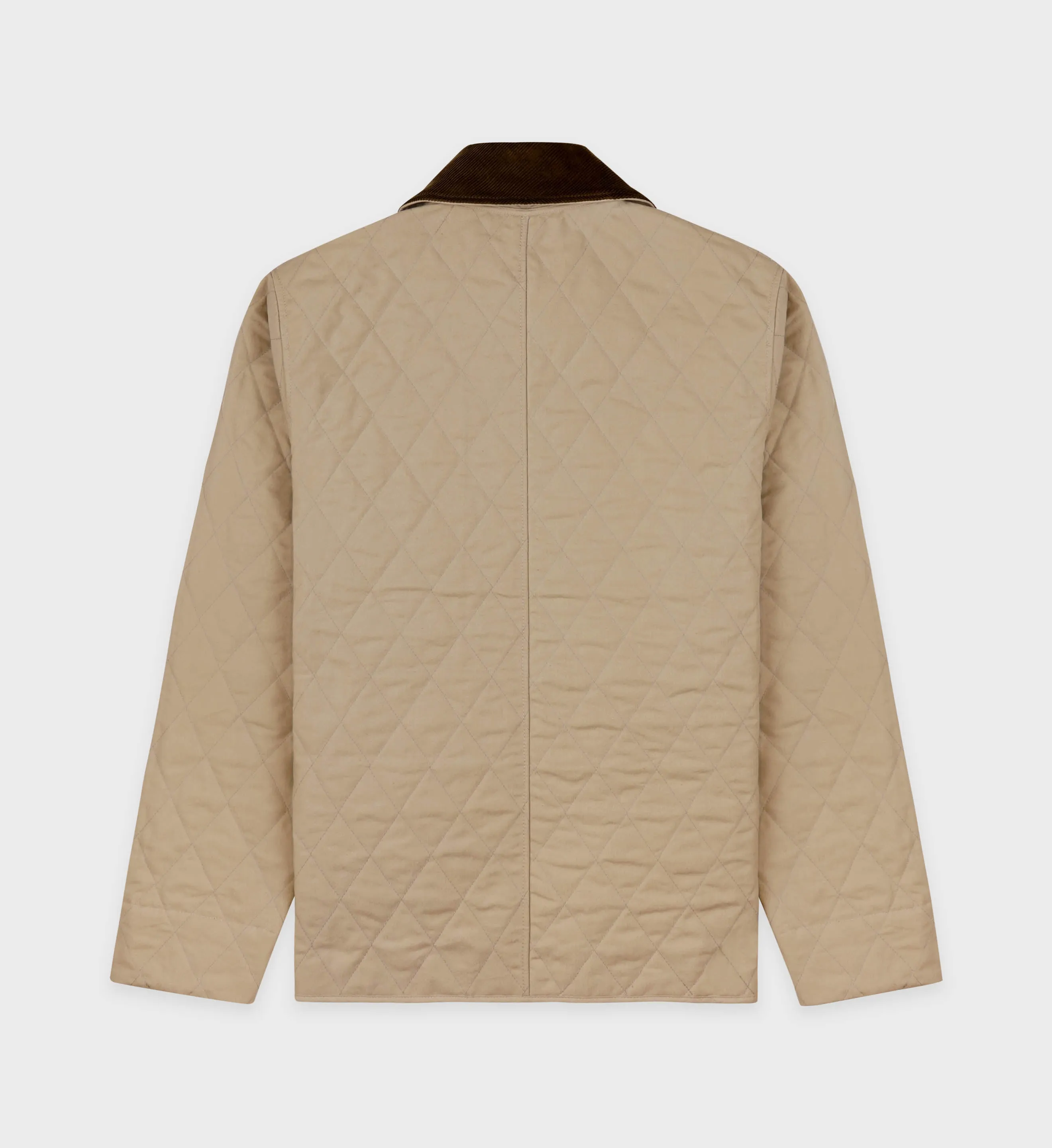 Vendome Quilted Jacket - Beige/Chocolate