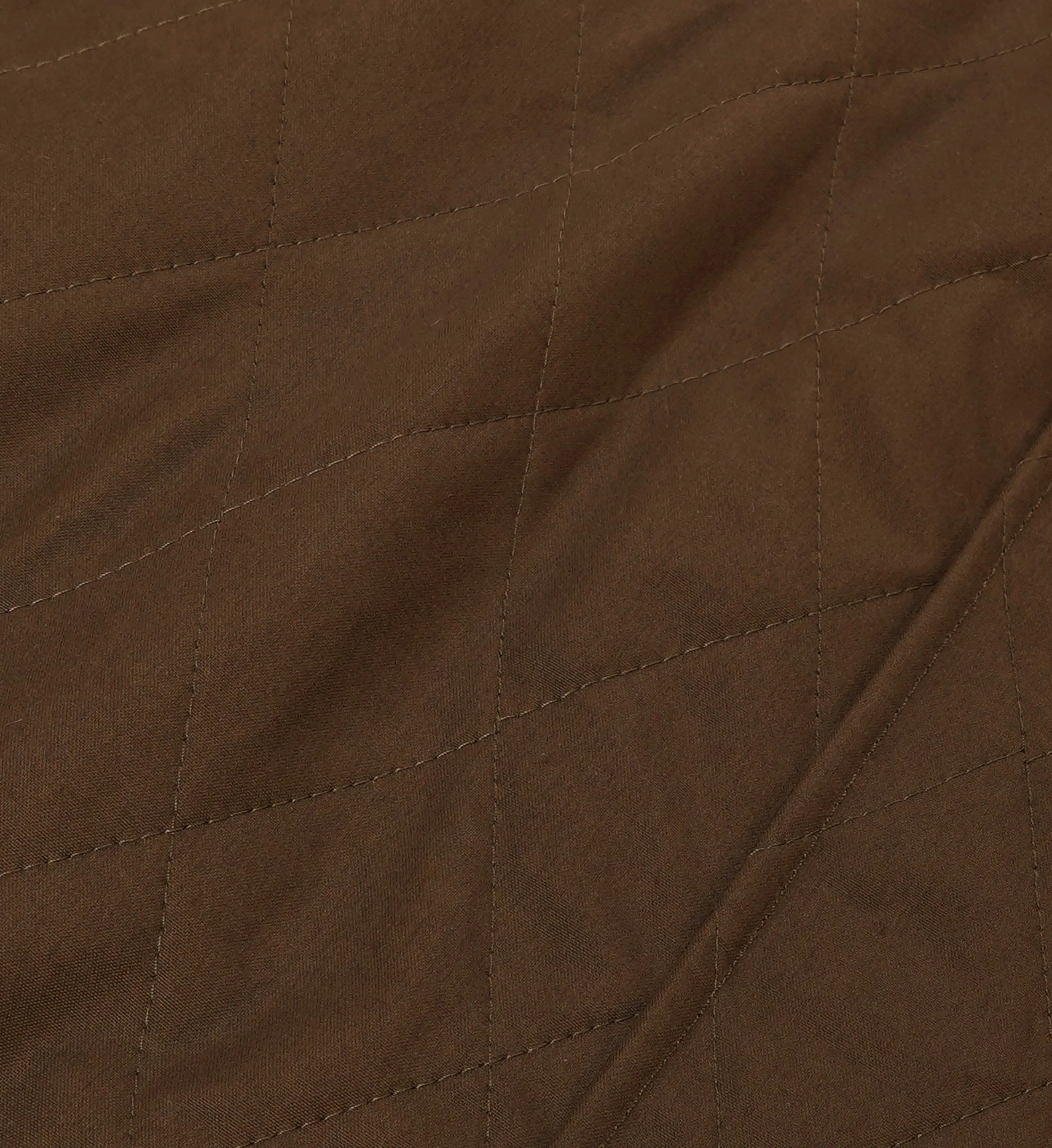 Vendome Quilted Jacket - Chocolate/Tan