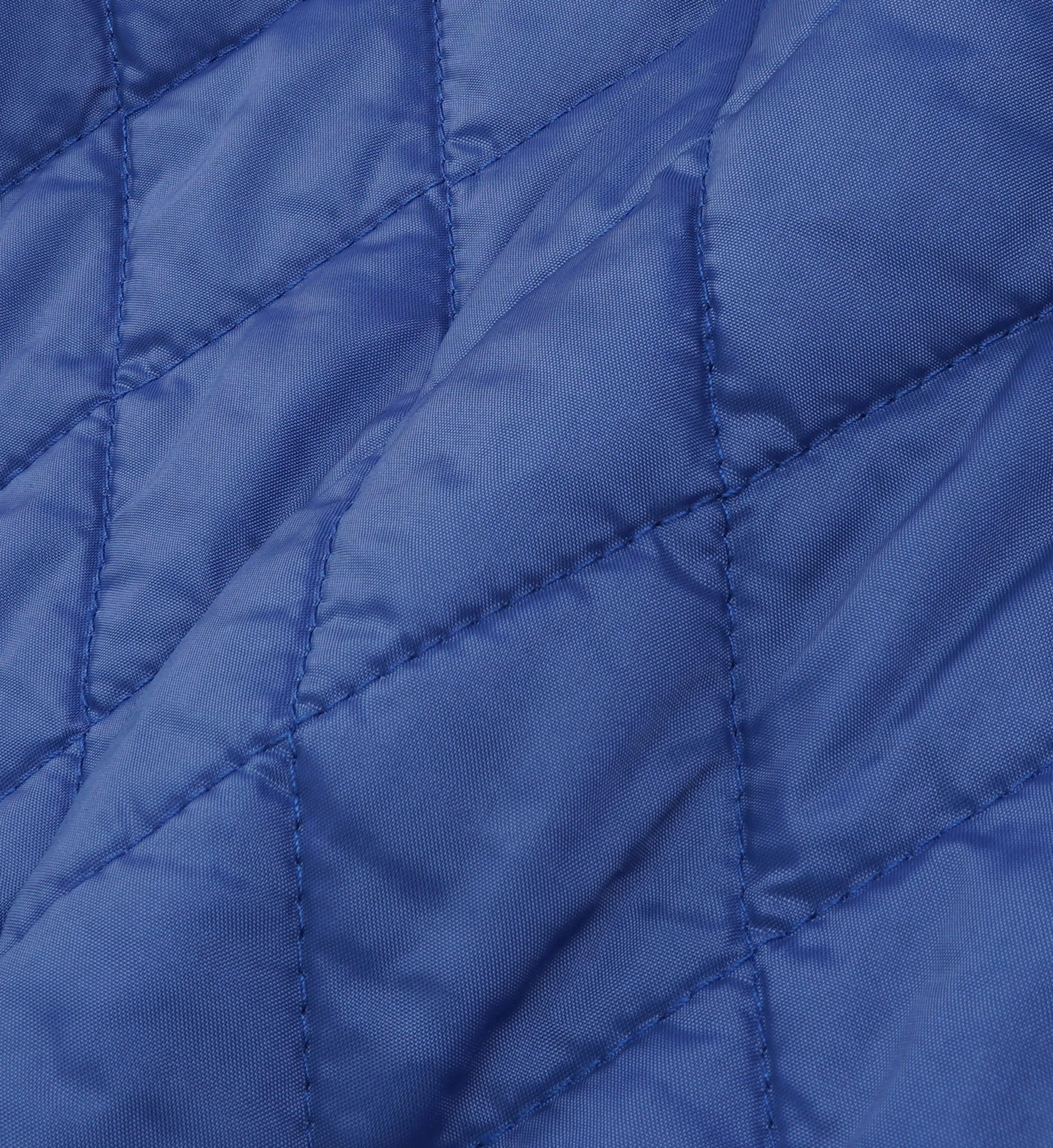 Vendome Quilted Jacket - Imperial Blue/Tan