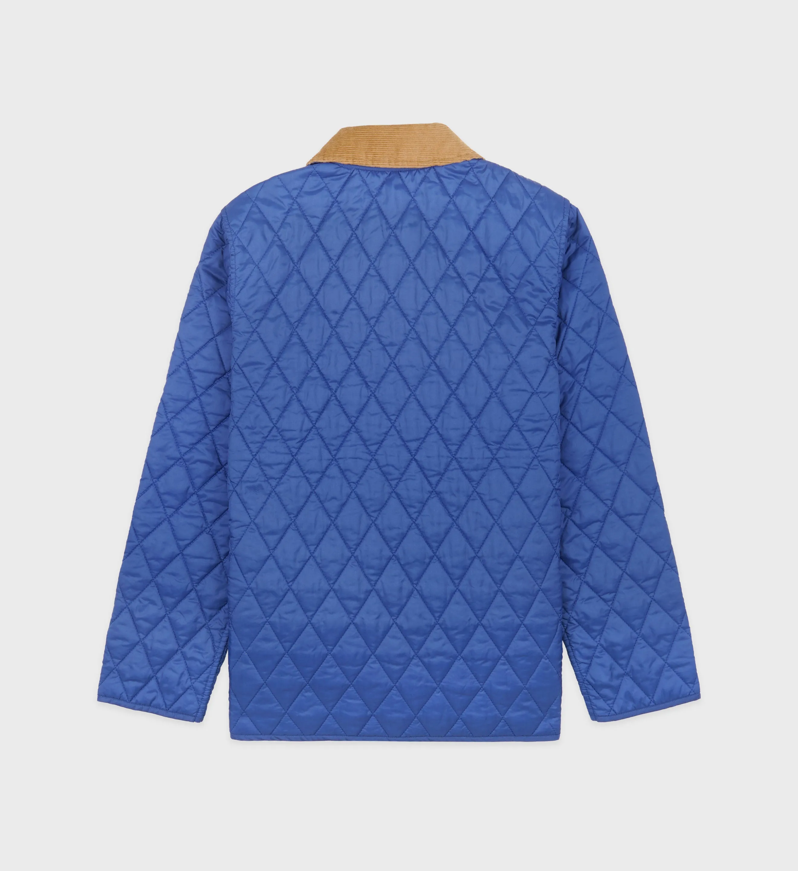 Vendome Quilted Jacket - Imperial Blue/Tan