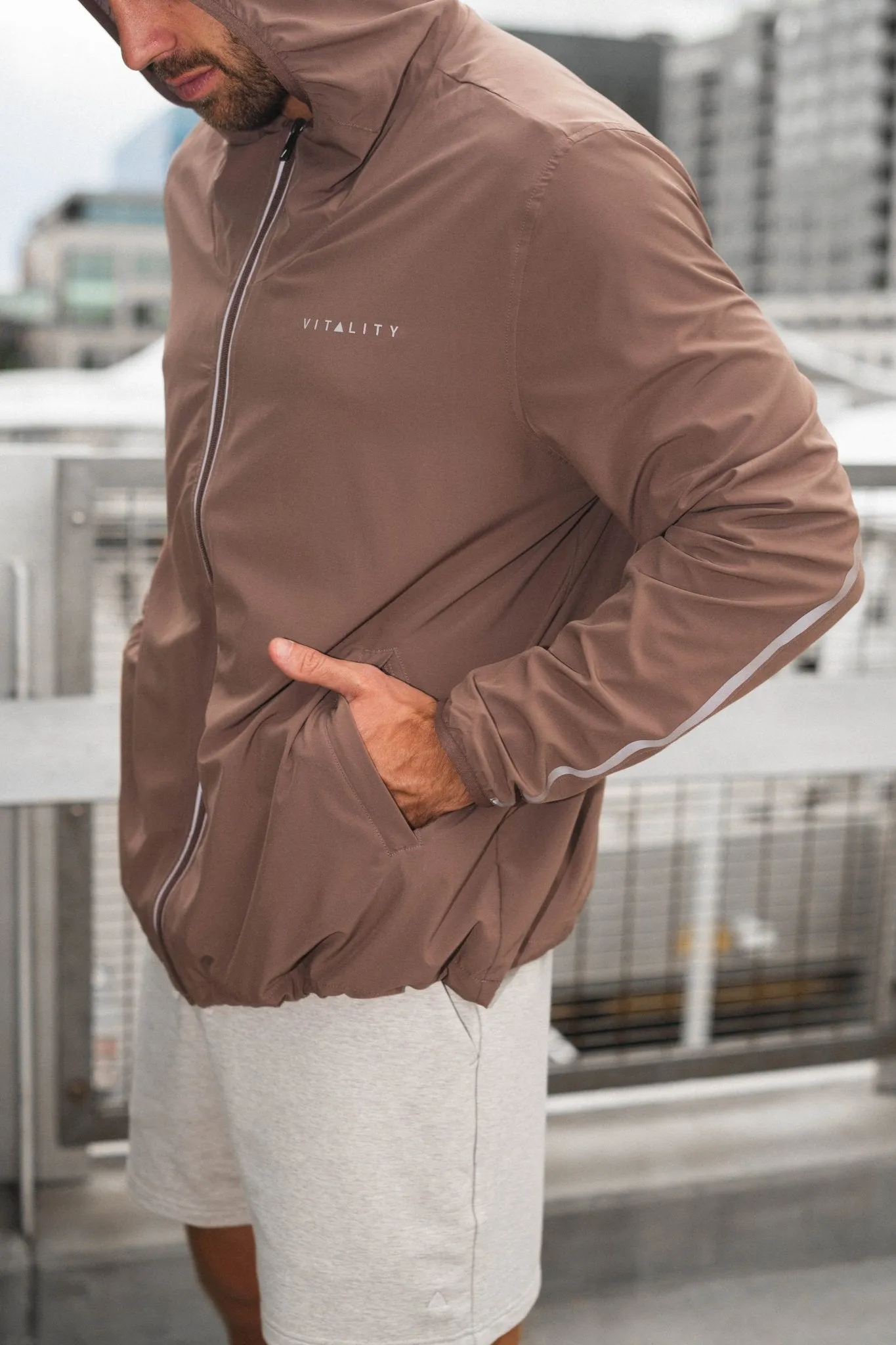 Vitality Prime® Windbreaker - Mocha