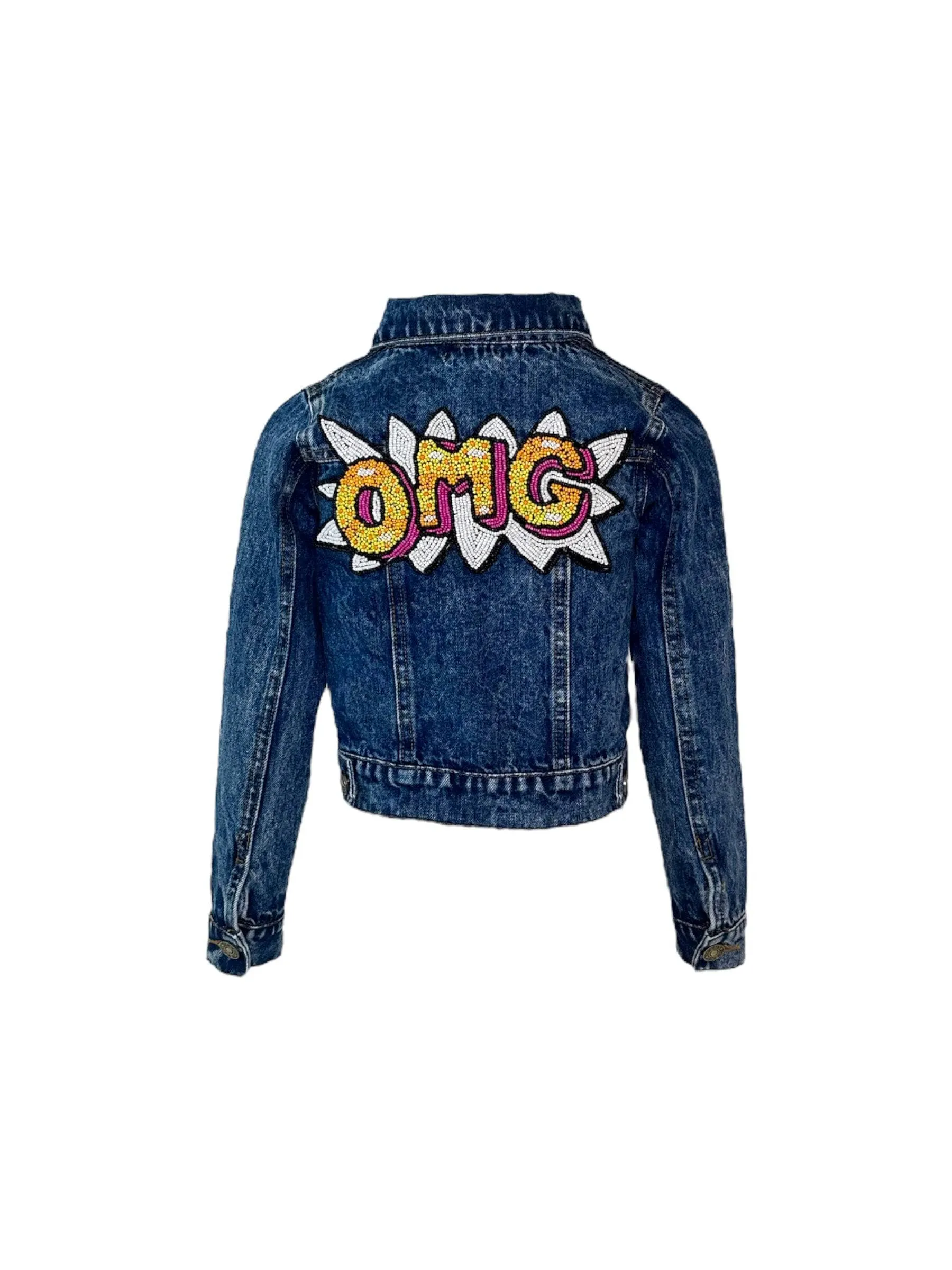 Women's OMG Beaded Denim