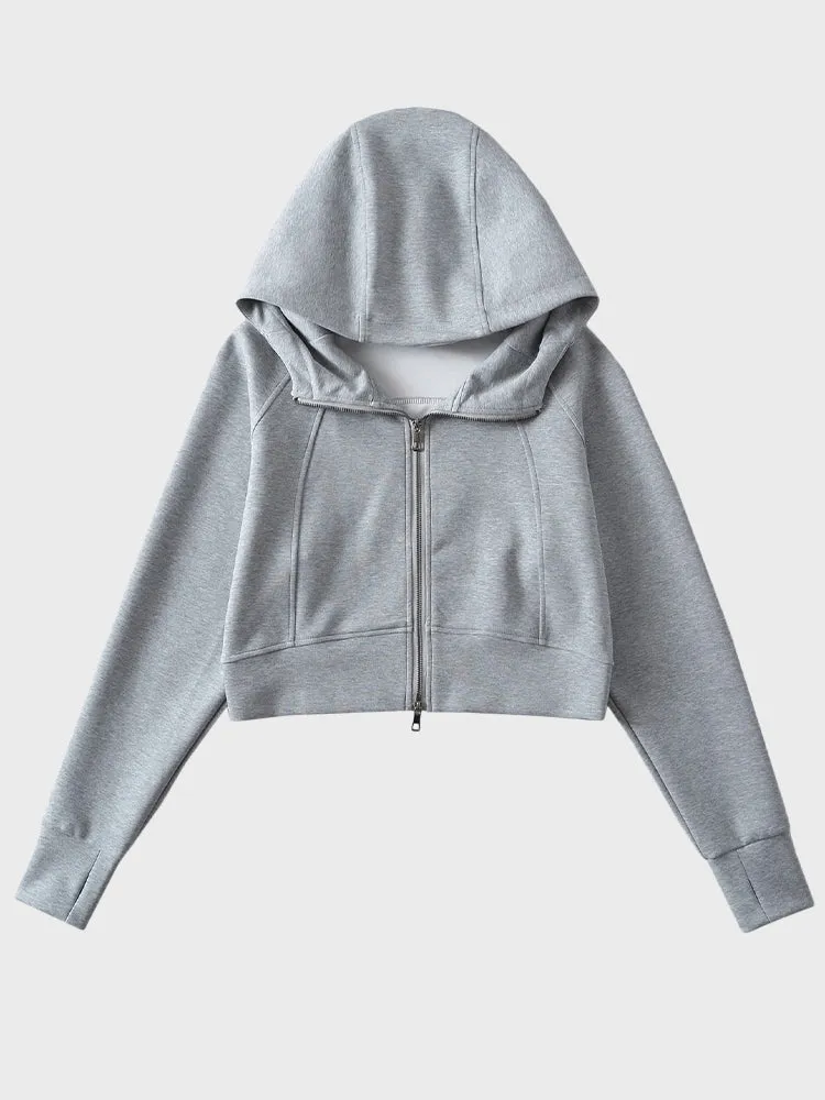 ZipperFlex Hoodie Jacket